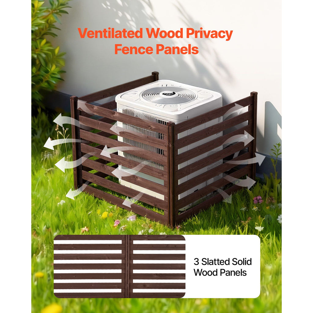 48-Inch 3-Panel Wood Privacy Fence – product view 2 of 12