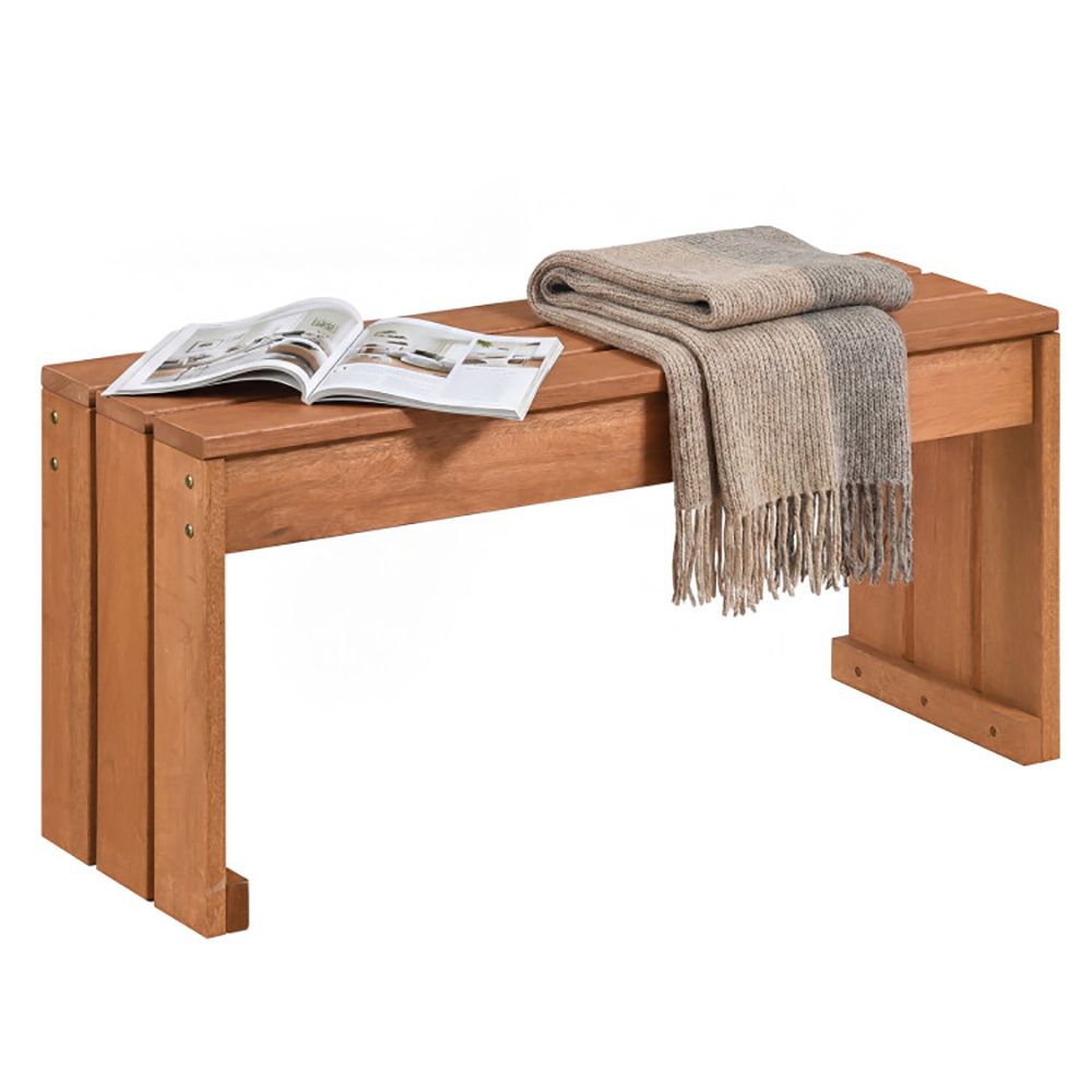 2-Person Solid Wood Garden Bench – product view 7 of 12