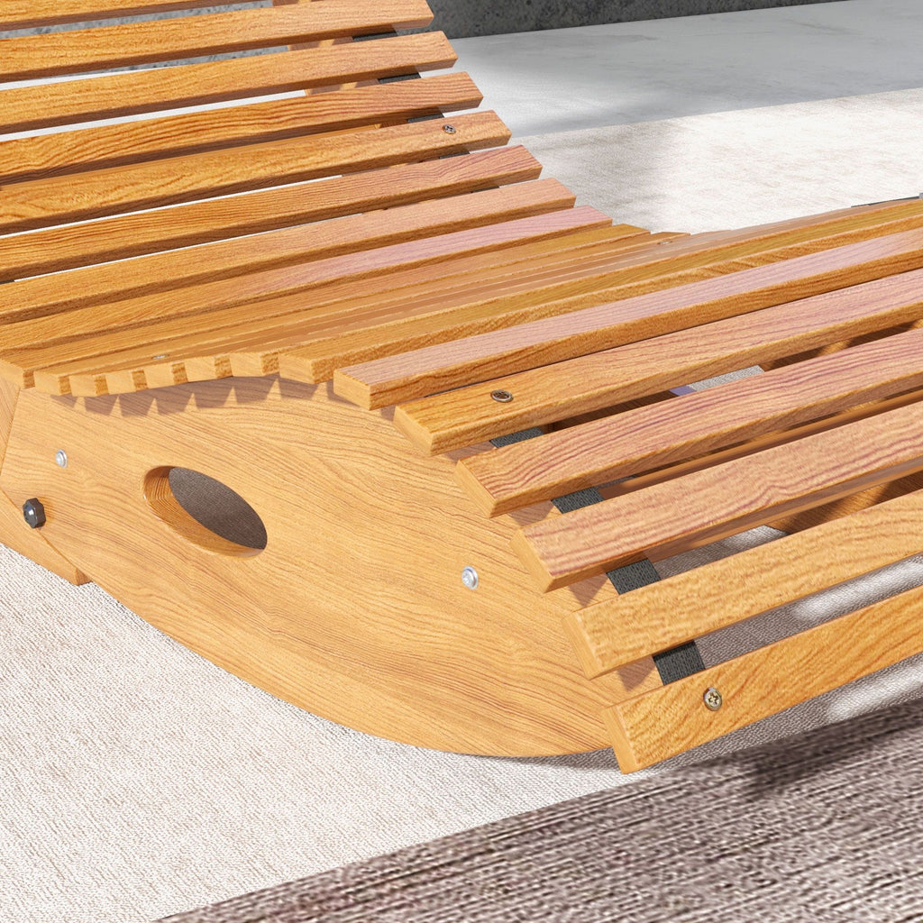 Teak Wood Outdoor Rocking Chair – product view 8 of 11