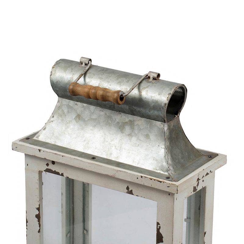 Decorative Wooden Hurricane Candle Lantern – product view 14 of 16