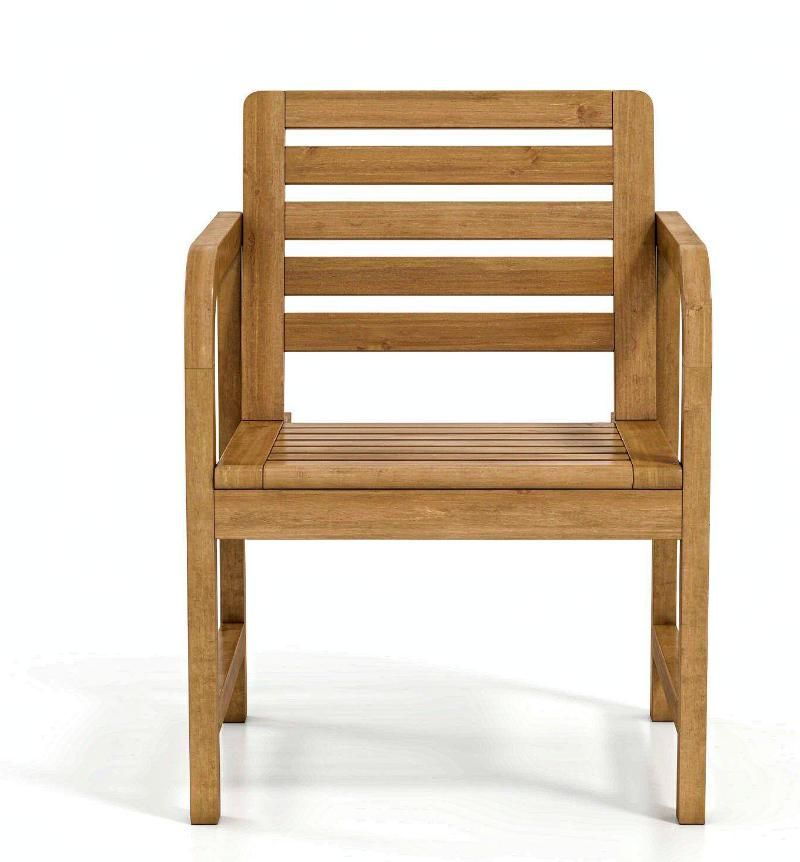 Natural Wood Patio Armchair – product view 5 of 6