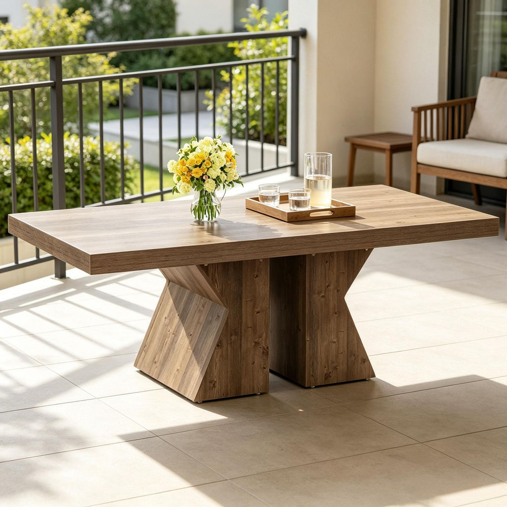 47-Inch Rustic Wood Coffee Table – product view 5 of 6