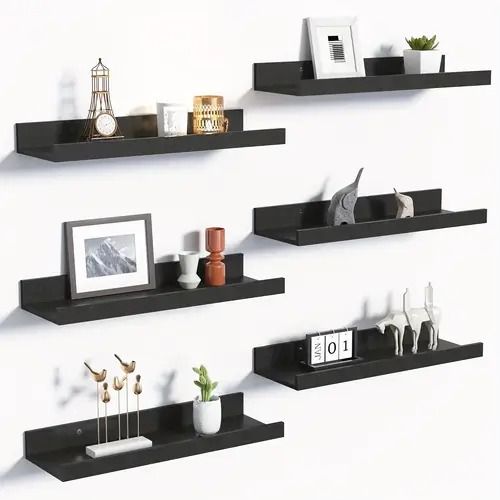 Set of 8 15.8-Inch Rustic Floating Shelves – product view 5 of 5