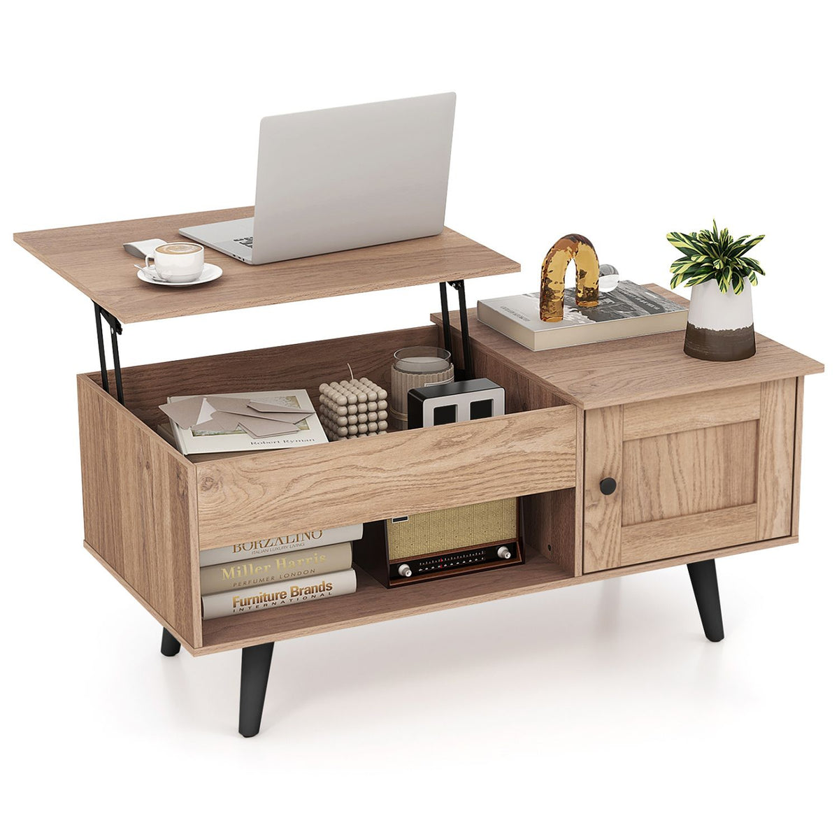 Lift-Top Coffee Table with Hidden Storage – main product view