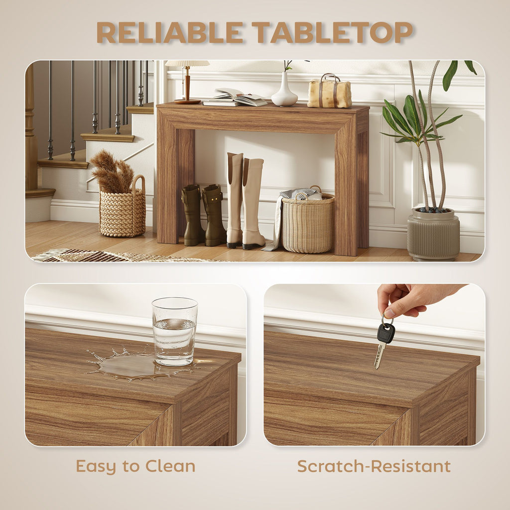 47-Inch Walnut Console Table – product view 4 of 7