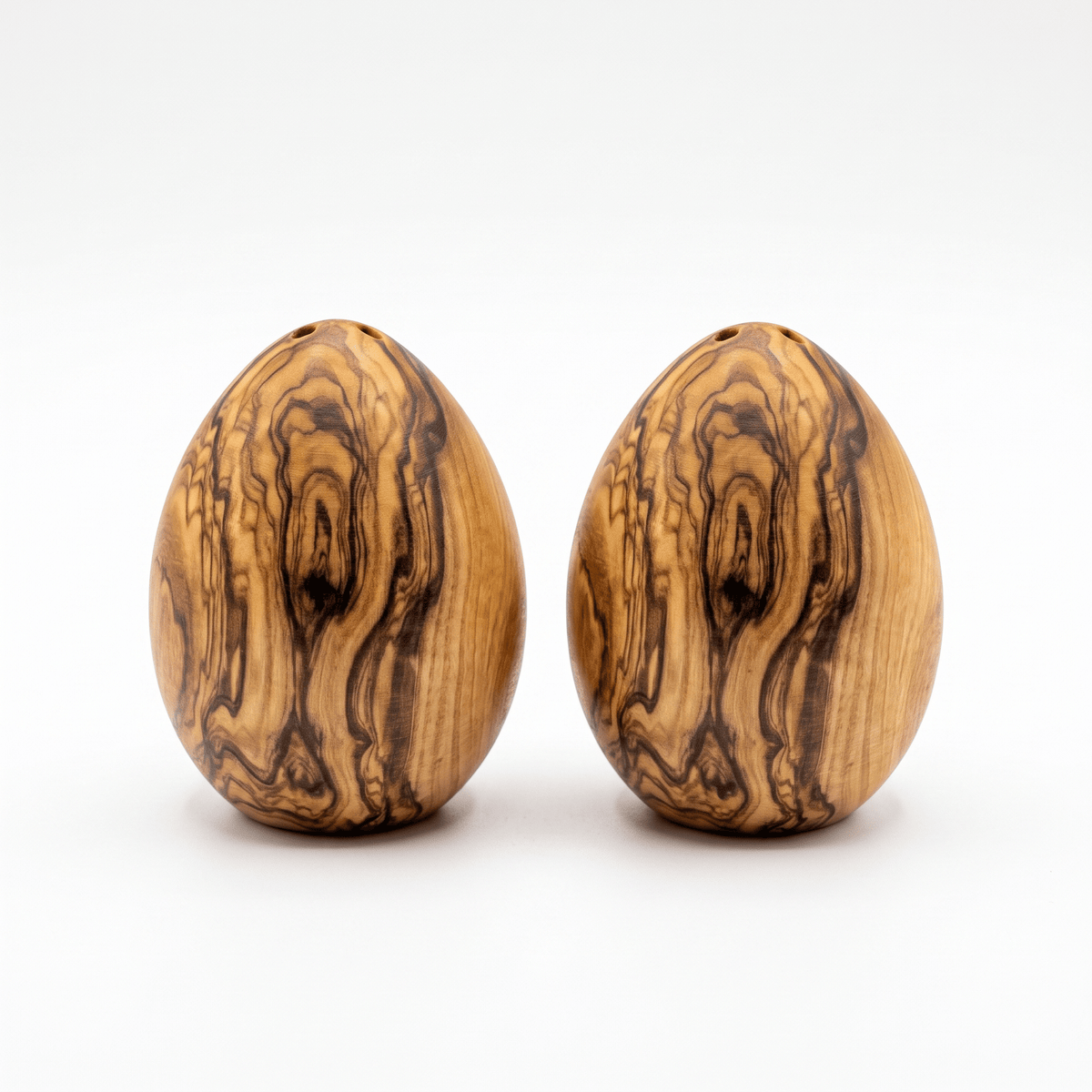 Set of 2 Olive Wood Salt and Pepper Shakers – main product view