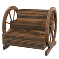 3-Tier Wooden Wagon Planter – main product view