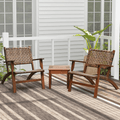 3-Piece Eucalyptus Rattan Patio Set – main product view