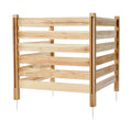 36-Inch 3-Panel Wood AC Privacy Fence – main product view