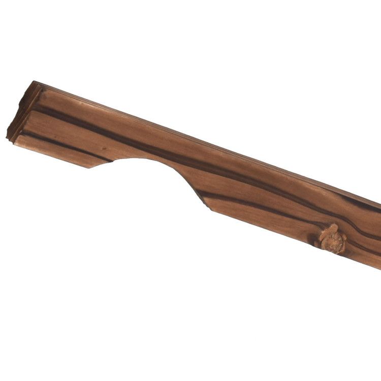 Fir Wood Wagon Planter with Wheels – product view 12 of 12