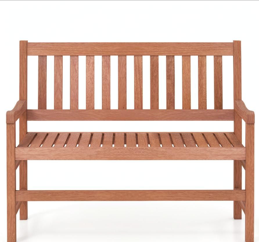 44-Inch 2-Seat Outdoor Loveseat Bench – product view 3 of 8