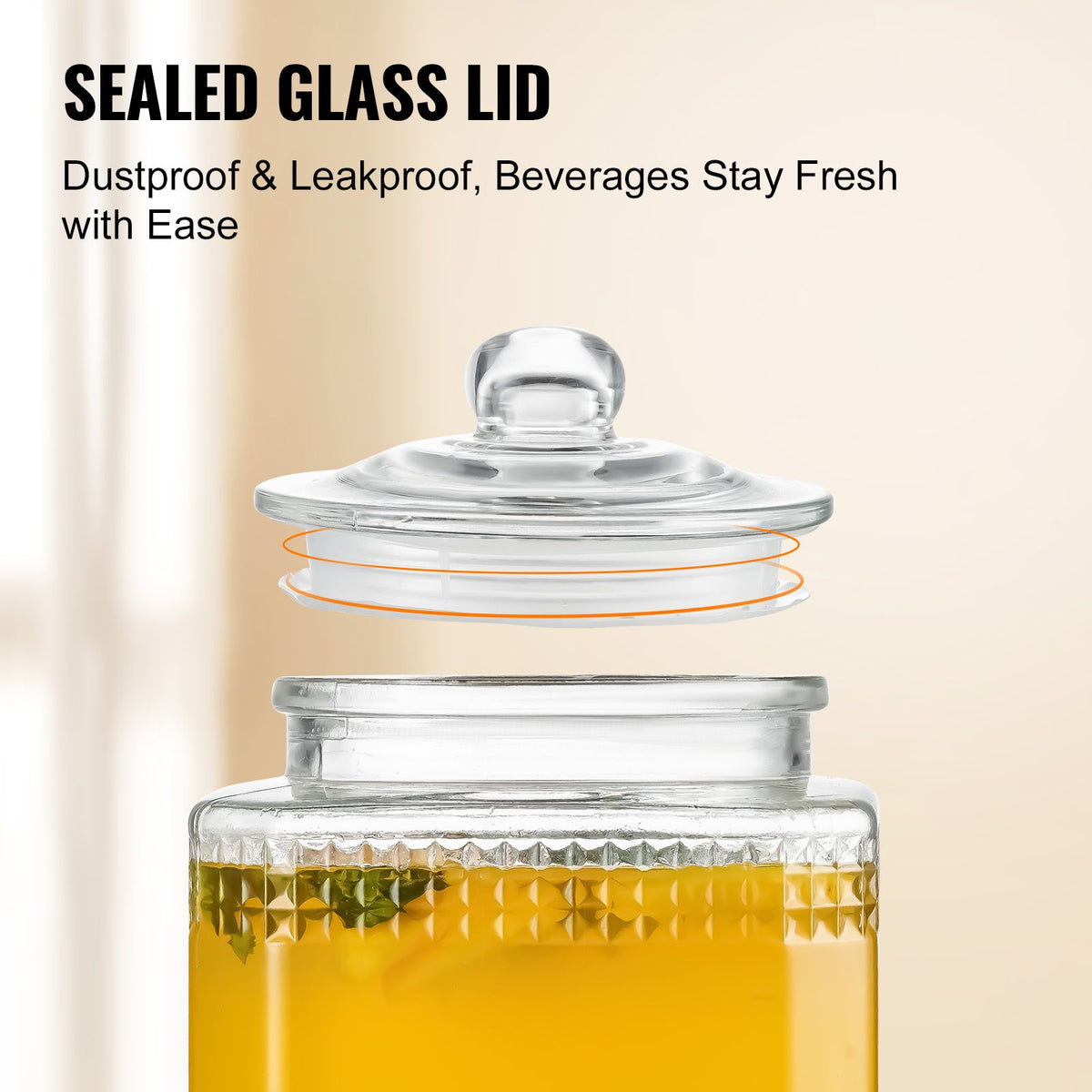 Set of 2 1.5-Gallon Glass Beverage Dispensers – product view 5 of 12