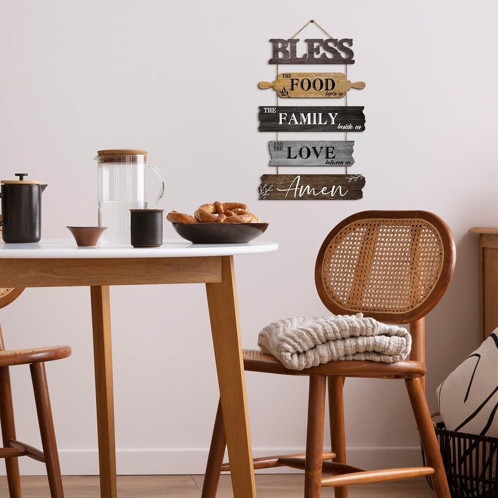 12x18-Inch “Bless the Food” Kitchen Wall Sign – alternate product view 5