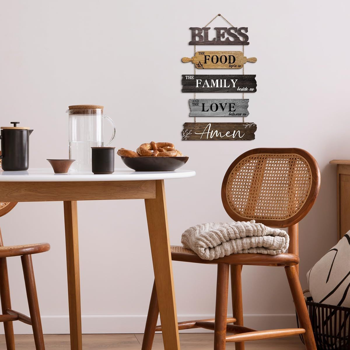 12x18-Inch “Bless the Food” Kitchen Wall Sign – alternate product view 5